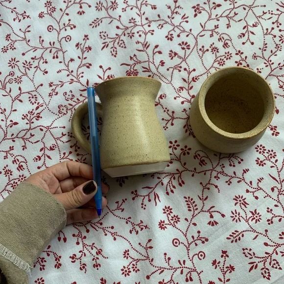 Anthropologie coffee and creamer set - Picture 6 of 10